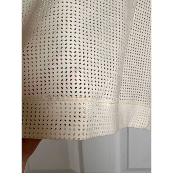 CALIA Limited Edition Perforated Fleuria Hooded Top Ivory Size Large Athletic - Picture 5 of 9